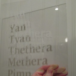 Acid etching on glass